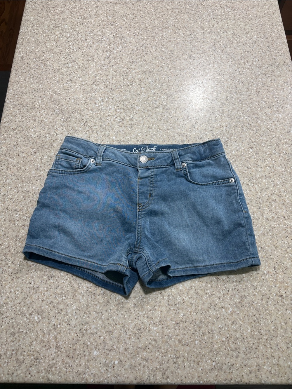 Cat & Jack large 10/12 denim shorts ultimate stretch
